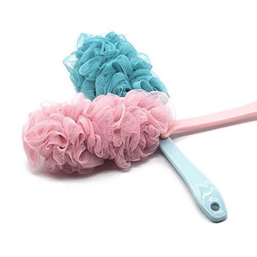Loofah Body Cleansing Bath Sponge/Brush, Loofah with Long Handle for Women and Men, Beauty Accessories,Soft Nylon Mesh, Shower Accessories (Color May Vary)(Pack of 2)-image-24
