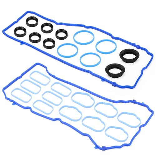 Image of VS50805R Valve Cover Gasket Seal & Intake Manifold Gasket for 2011-2022 Chrysler 200 300 Town&Country,Jeep Cherokee, Wrangler,Durango Grand Caravan Journey, Ram 1500 3.6L (5184596AE 5184562AC 828604)