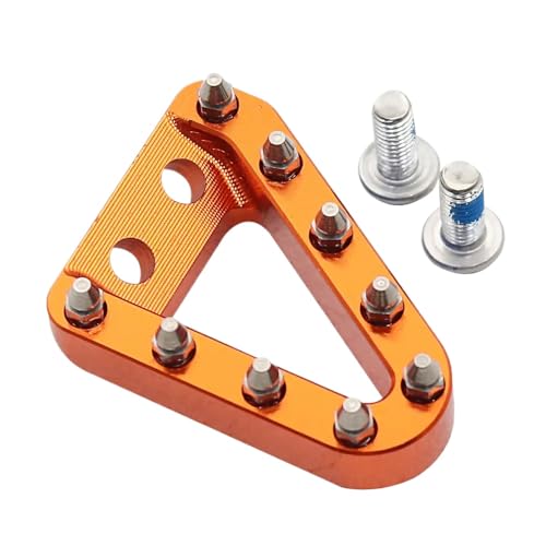 Pédale de frein arrière en alu CNC orange robuste pour tc fe 2019