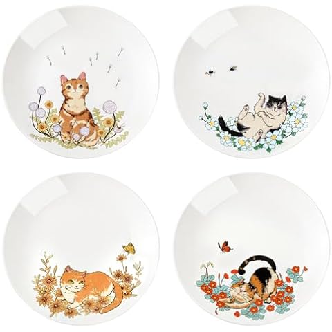 Colias Wing 8 Inch Cat Pattern Plates Set Cover