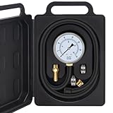 FANOVO Manometer Gas Pressure Tester 0-35'' WC Natural or LP Gas Pressure Test Kit Natural Gas Meter Manifold Gauge with 1/8' NPT Brass Fitting Barbed Connection and 40' Hose Clamp