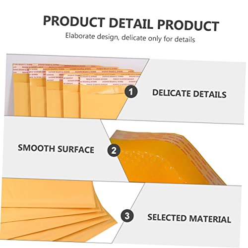 LALAFINA 50 Peças Saco De Envelope Bolha Bolha Mailer Bolha Forrado Poli Mailer Bolha Envelope Envol