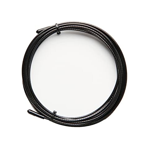 Picsil Replacement Cable for Jump Rope Cross Training, Steel Cable with PVC Coating, Length 3m, Thickness 2.5mm, Compatible with Other Brands (Black) Cover
