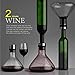 NORTHOME Wine Breather carafe with lid 50oz, Hand Blown heat-resistant Glass, Red Wine Carafe, Wine Decanter Wine Accessories