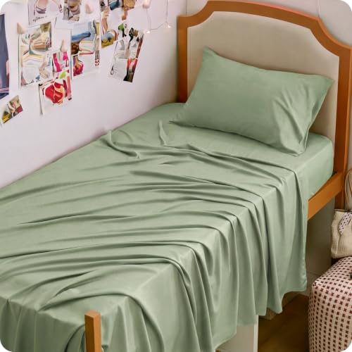 Image of Bedsure PureWoven 100% Rayon Derived from Bamboo, Twin XL Sheets, 3 Pieces