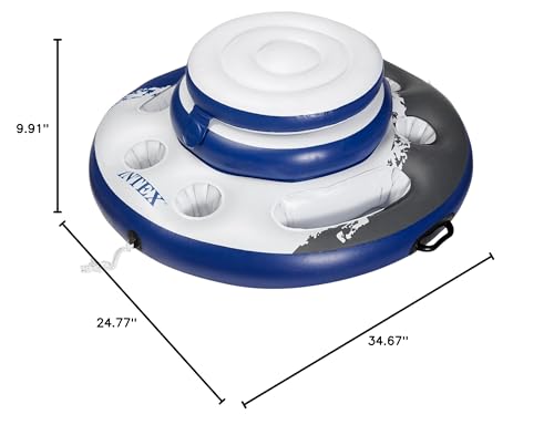 INTEX 56822EP Mega Chill Inflatable Cooler: Removable Ice Chest – 5 Built-in Cup Holders – 2 Durable Handles – Easy-to-Use Connectors – River Run Compatability - Image 4
