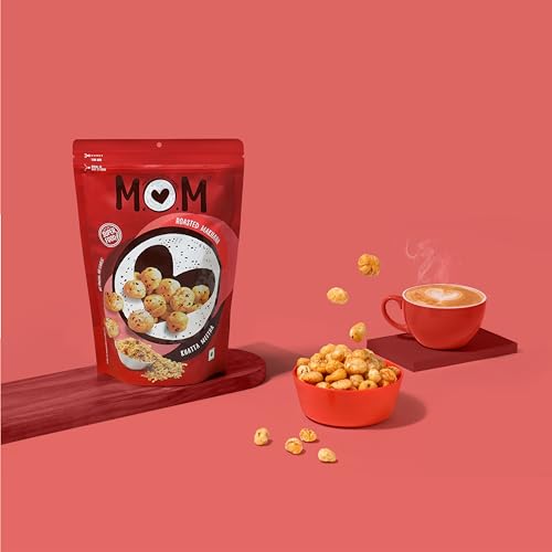 Image of MOM - Meal of the Moment, Roasted Khatta Meetha Makhana (Pack of 2), 52g /64g - Gluten Free | Anti Oxidants | MSG Free | Zero Trans Fat | No added Preservatives and No Artificial Flavours | No Onion No Garlic