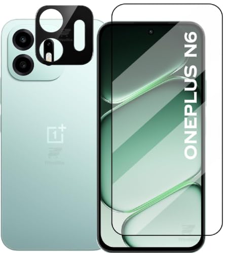 Image of [1+1 Tempered Glass for OnePlus N6 5G with Camera Glass Protector Edges to Edge Screen Guard Protector 9H Hardness - (Pack of 2)