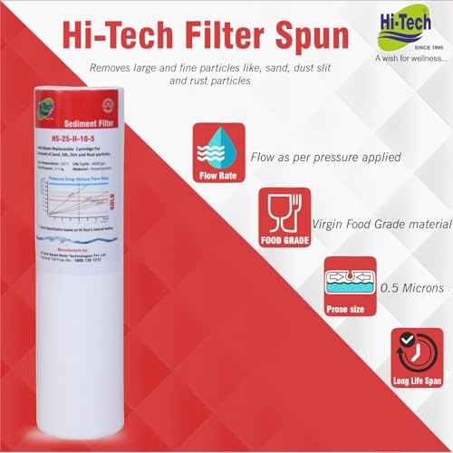 Image of Hi-Tech 5 Micron Spun Filter for RO Water Purifier