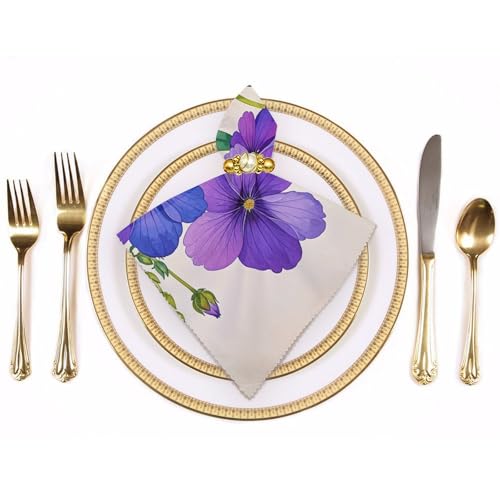Servilletas de tela decorativas 18x18 pulgadas pack 4 miniatura 3