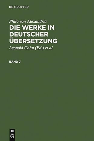 Die Werke in deutscher Übersetzung. Band 7: Die Werke in Deutscher ...