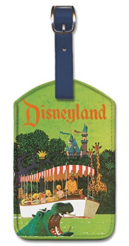 Disney Luggage Tags for Suitcases by Stan Galli - Leatherette Disneyland Suitcase Tags by Pacifica Island Art - Key Tag for Travel, Vacation and Disneyland Trips, Durable Bag Tag