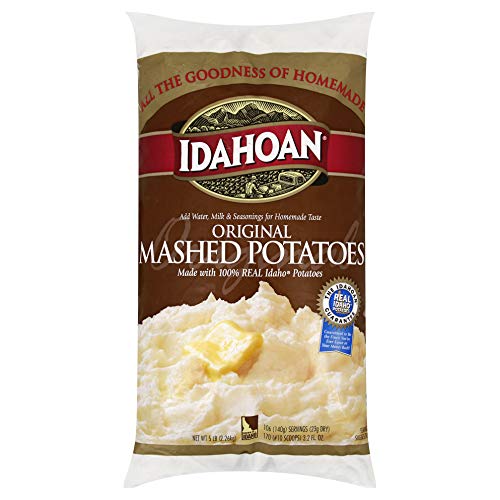 Idahoan Original Mashed Potatoes, Made with Naturally Gluten-Free 100% Real Idaho Potatoes, 5lb