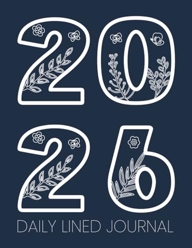 2026 Daily Journal: One Page Per Day Planner with Lined Pages, Calendar, Goals & Password Record image 2
