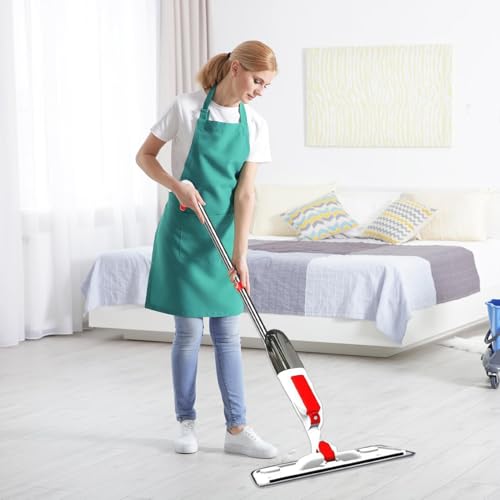Mop de spray de cobertura amplia multifuncional para limpieza de suelos secos y húmedos 3