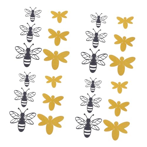 Set de Vinilos Decorativos 3D de Abejas Removibles 12 Piezas