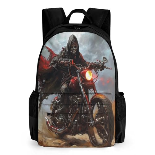 QPIRINMEX Heavy Metal Rucksack Schultasche Rucksack Für Mädchen Jungen Rucksäcke Große Kapazität Kinderrucksack Leichte Schultaschen Für Kinder Studenten 42x30.5cm