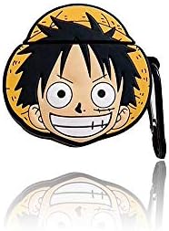 Used forAirpods 1&2 Charging Case Cover , Cute Cartoon Anime AirPods Case ,Silicone Airpods Cover with Keychain (Lufi)