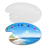 Resin Molds Silicone, CAYUDEN Creative Palette Silicone Molds for Epoxy Resin Plate Epoxy Molds Resin Tray Molds Art Paint Pallet Molds for Resin Casting DIY Craft Silicone Epoxy Mould for Adult Kids