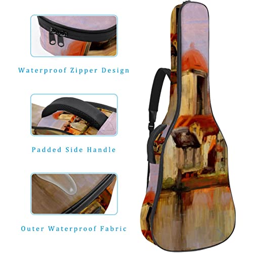 Housse de transport étanche pour guitare avec bandoulière réglable Motif fleurs, Multicolore 05, 42.9×16.9×4.7 in… - Les Beatles, Paul McCartney, John Lennon, RIngo Starr, George Harrison Housse de transport étanche pour guitare avec bandoulière réglable Motif fleurs, Multicolore 05, 42.9x16.9x4.7 in… – Image 5
