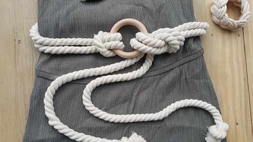 Versatile Handmade Bohemian Rope Belt for All - Adjustable Cotton Braided Sash with Tassels and Woven Design for Dresses, Robes, and Beachwear - Image 5