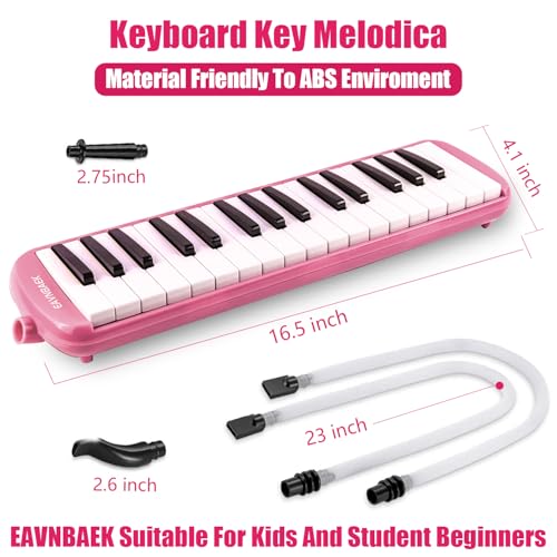 image for Eavnbaek 32 Keys Melodica Instrument, Soprano Melodica Air Piano Keybo