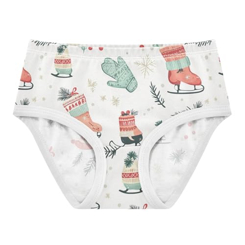 Wusikd Ice Skates Girls' Underwear Cotton Cute Girls Briefs Soft Toddler Underwear 2T