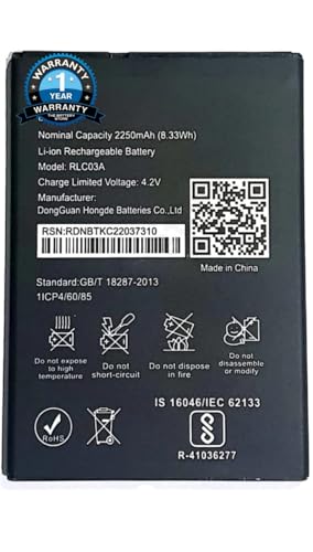 Image of THE BATTERY STORE Original RLC03A Battery for LYF Wind 6 LS-5009 Wind 7 LS-5016 Battery with 1 Year Warranty***(NN69)