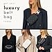 Boutique Luxury Chain Belt Bag | Crossbody Bag Leather Fanny Pack for Women Fashionable | Cute Everywhere Bum Hip Waist Pack | Small Travel Fashion Chest Bag (Extended Strap, Black Silver | Diamond)