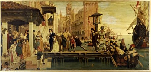 Toile Murale Abstraite Venise pour une Déco de Salon Élégante