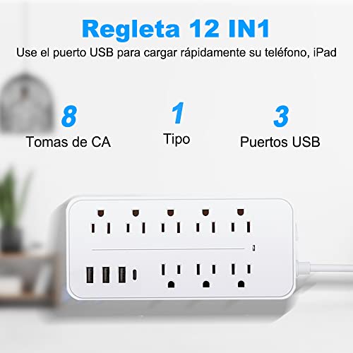 Electricidad, Home Improvement multicontacto Marca E T EASYTAO (2)