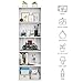 SUPER DEAL 5-Tier Open Shelf Bookcase and Bookshelf, Freestanding Display Storage Shelves Narrow Cube Storage Organizer for Small Spaces Kids Bedroom Living Room Home Office Apartment, 52 Inch, White