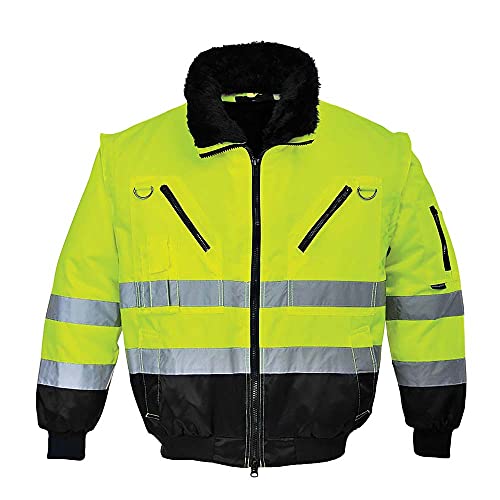 Portwest Hi-Vis Warnschutz 3-in-1 Pilotjacke, Größe: XL, Farbe:...