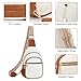 Hionion Small Leather Sling Bags for Women Fashion Crossbody Backpack Purse Sling Crossbody Bags