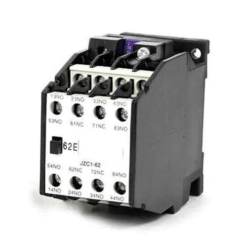 Contactor JZC1-62 de 24V que evita fallos en arranques trifásicos