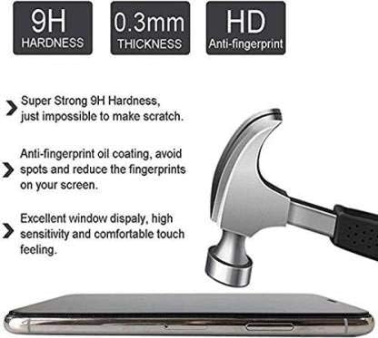 Image of Tempered Glass Screen Protector Compatible for OPPO A59 5G with Edge to Edge Coverage and Easy Installation Kit, Pack of 1, Black