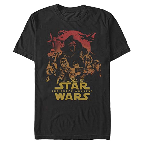 T-Shirt Star Wars Homme Poster Out vêtement coton graphique vintage noir