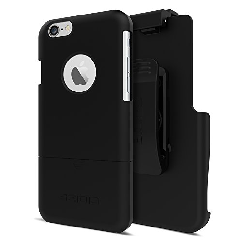 Seidio SURFACE Reveal Case & Belt-Clip Holster for iPhone 6 ONLY [Slim Protection] - Retail Packaging - Black