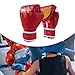 predolo Training Gloves for Boxing, Kickboxing, and Arts Practice, Red for Kids