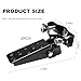 Sbulhia 2 PCS Foldable Foot Pedals for Motorcycle, Metal Clamp-On Type Bicycle Rearsets Foot Rest, Universal Folding Footpegs for Mini Bike Go Karts Scooter, Motorcycle Accessories