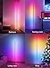 Tyute Corner Floor Lamp, RGB LED Corner Lamp with Music Sync, Smart App and Remote Control Color Changing Ambience Light, LED Lamp with 16 Million Colors for Bedroom, Living Room Gaming Room