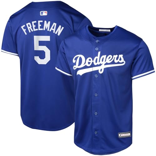 Freddie Freeman Los Angeles Dodgers MLB Kids Youth 8-20 Blue Alternate Player Jersey (US Numeric 14 16 Regular Freddie Freeman Los Angeles Dodgers Blue)