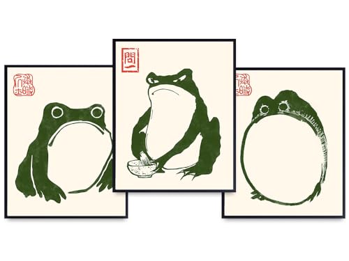 Japanese Frog Wall Art & Decor - Wabi Sabi Home