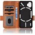 Case for Nothing Phone 1 Leather Flip Stand Case Cover,Case for Nothing Phone 1 Leather Case,Case for Nothing Phone 1 Case Cover Brown