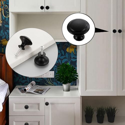 TRKETK 25 Piece Round Cabinet Knobs Pulls - Image 3