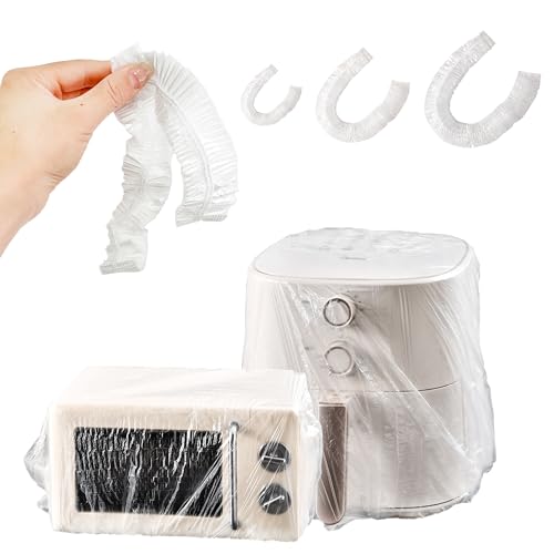 60PCS Clear Kitchen Appliance Covers - Dust Cover Thickened Disposable Blender covers with Elastic for Small Appliance, Oven, Pressure Cooker, Toaster, Air Fryer, Instant Pot(S, M, L)