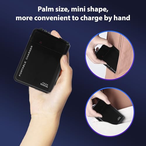 Cargador portátil VOLT para baterías AA con USB-C miniatura 6