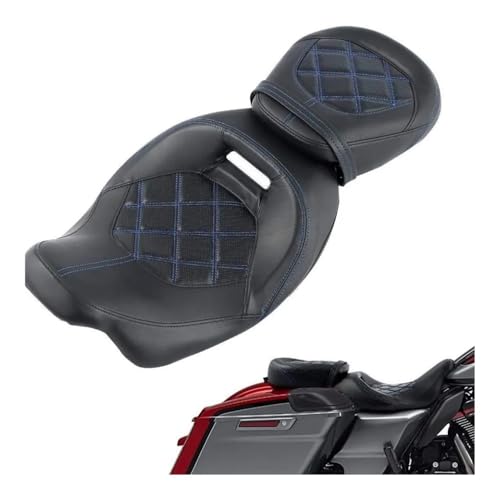 Asiento de motocicleta dos plazas de perfil bajo para Touring y Street Glide 2009-2023 2
