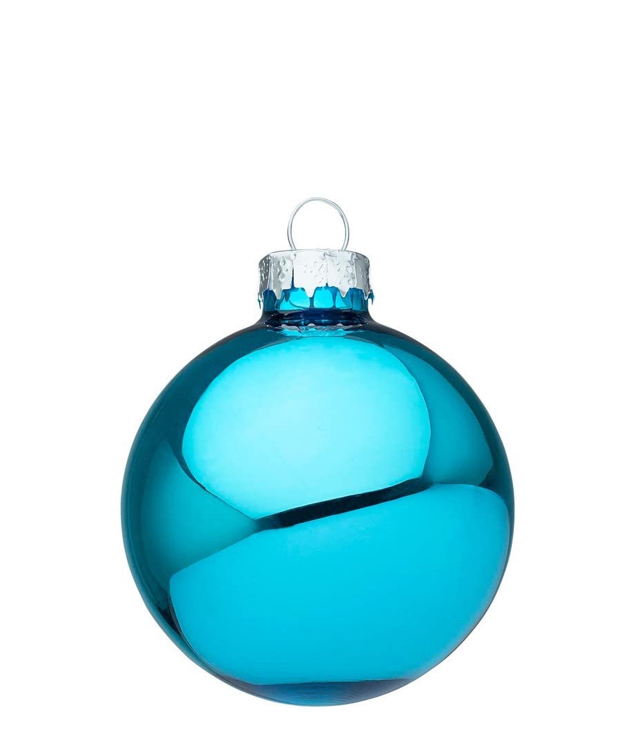 Palline Natalizie In Vetro Nero Lucido Decorazione Per Albero Di Natale 6 Cm Default Title 89338921