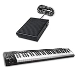 Extended MIDI and Sustain - M-AUDIO Keystation 61 MK3 controller with SP1 sustain pedal Expressive 61-Key Keyboard - Full-size, synth-action keys for dynamic musical performances Includes Sustain Pedal - Add natural sustain and expression to your pia...